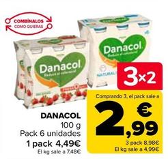 Oferta de Danacol - 100g por 4,49€ en Carrefour