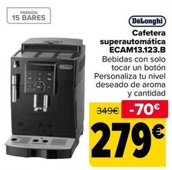 Oferta de De'longhi - Cafetera Superautomatica ECAM13.123.B por 279€ en Carrefour