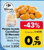 Oferta de Carrefour - Patata Lavada El Mercado por 0,79€ en Carrefour