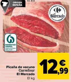 Oferta de Carrefour - Picana De Vacuno El Mercado por 12,99€ en Carrefour