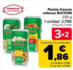 Oferta de Buitoni - Pasta Frescas Rellenas por 2,79€ en Carrefour