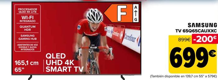 Oferta de Samsung - Tv 65Q65CAUXXC por 699€ en Carrefour