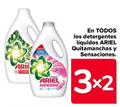 Oferta de Ariel - En Todos Los Detergentes Liquidos , Quitamanchas Y Sensaciones en Carrefour