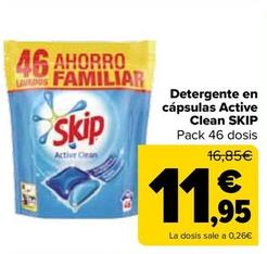 Oferta de Skip - Detergente En Capsulas Active Clean por 11,95€ en Carrefour