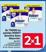 Oferta de Dodot - En Todos Los Panales Sensitive Extra Absorcion en Carrefour