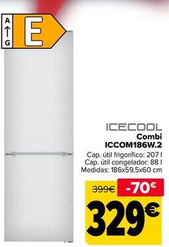 Oferta de Icecool - Combi ICCOM186W.2 por 329€ en Carrefour