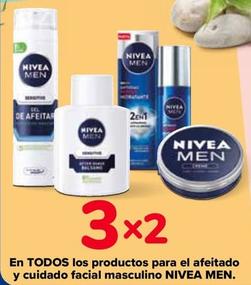 Oferta de Nivea - En Todos Los Productos Para El Afeitado Y Cuidado Facial Masculino Men en Carrefour