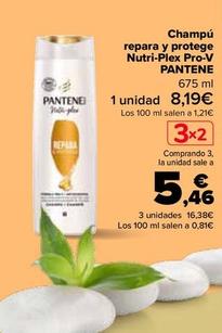 Oferta de Pantene - Champú Repara Y Protege Nutri-Plex Pro-V por 7,39€ en Carrefour