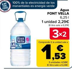 Oferta de Font Vella - Agua por 2,29€ en Carrefour