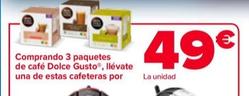 Oferta de Dolce Gusto - Comprando 3 Paquetes De Café por 49€ en Carrefour