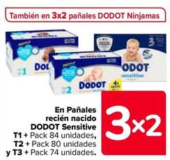 Oferta de Dodot - En Paneles Recien Nacido Sensitive en Carrefour