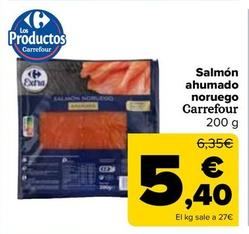 Oferta de Carrefour - Salmón Ahumado Noruego por 5,4€ en Carrefour