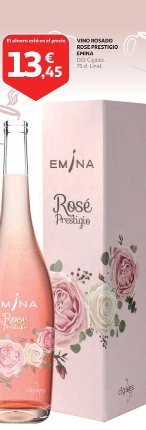 Oferta de Emina - Vino Rosado Rose Prestigio por 13,45€ en Alcampo
