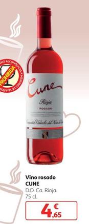 Oferta de Cune - Vino Rosado por 4,65€ en Alcampo