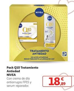 Oferta de Nivea - Pack Q10 Tratamiento Antiedad por 18,89€ en Alcampo