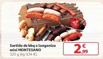 Oferta de Montesano - Surtido De Bbq O Longaniza Mini por 2,99€ en Alcampo