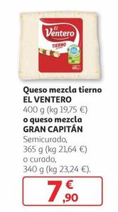 Oferta de El Ventero - Queso Mezcla Tierno por 7,9€ en Alcampo