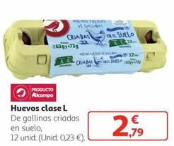 Oferta de Huevos Clase L por 2,79€ en Alcampo