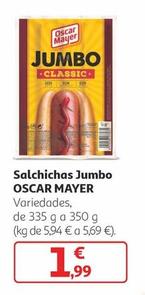 Oferta de Oscar Mayer - Salchichas Jumbo por 1,99€ en Alcampo