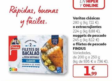 Oferta de Findus - Filetes De Bacalao por 1,99€ en Alcampo