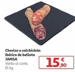 Oferta de Jamsa - Chorizo o Salchichón Ibérico De Bellota por 15,9€ en Alcampo