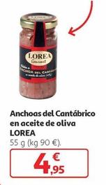 Oferta de Lorea - Anchoas Del Cantábrico En Aceite De Oliva por 4,95€ en Alcampo