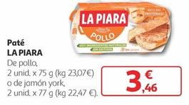 Oferta de La Piara - Pate por 3,46€ en Alcampo