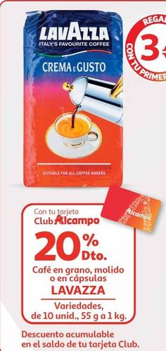 Oferta de Lavazza - Café En Grano, Molido O En Cápsulas por 3€ en Alcampo