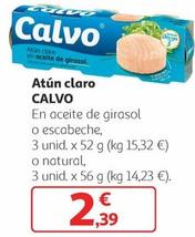 Oferta de Calvo - Atun Claro por 2,39€ en Alcampo