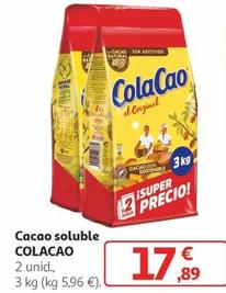 Oferta de Cola Cao - Cacao Soluble por 17,89€ en Alcampo