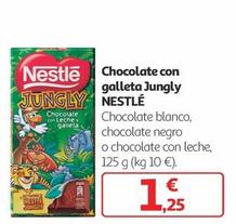 Oferta de Nestlé - Chocolate Con Galleta Jungly por 1,25€ en Alcampo