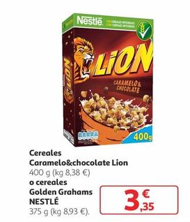 Oferta de Nestlé - Cereales Caramelo&chocolate Lion por 3,35€ en Alcampo