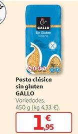 Oferta de Gallo - Pasta Clásica Sin Gluten por 1,95€ en Alcampo