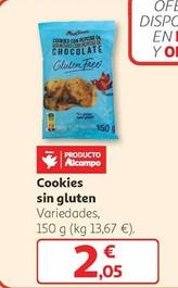 Oferta de Auchan - Cookies Sin Gluten por 2,05€ en Alcampo