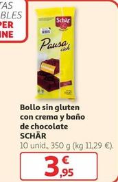 Oferta de Schär - Bollo Sin Gluten Con Crema Y Baño De Chocolate por 3,95€ en Alcampo