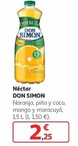 Oferta de Don Simón - Néctar Naranja / Piña Y Coco / Mango Y Maracuyá por 2,25€ en Alcampo