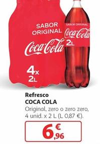 Oferta de Coca-cola - Refresco Original / Zero / Zero Zero por 6,96€ en Alcampo