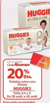 Oferta de Huggies - Pañales Extra Care Disney en Alcampo