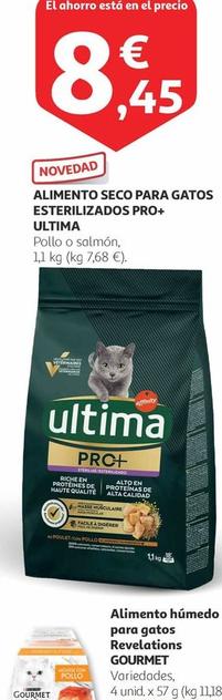 Oferta de Última - Alimento Seco Para Gatos Esterilizados Pro+ por 8,45€ en Alcampo