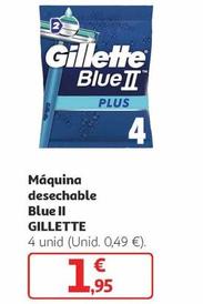 Oferta de Gillette - Maquina Desechable Blue II por 1,95€ en Alcampo