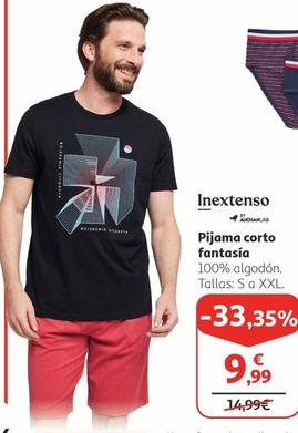 Oferta de Inextenso - Pijama Corto Fantasia por 9,99€ en Alcampo