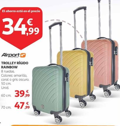 Oferta de Airport - Trolley Rígido Rainbow por 34,99€ en Alcampo