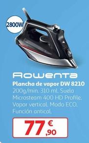 Oferta de Rowenta - Plancha De Vapor DW 8210 por 77,9€ en Alcampo