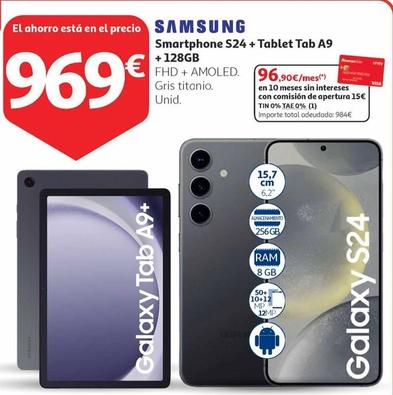 Oferta de Samsung - Smartphone S24+ Tablet Tab A9 + 128gb por 969€ en Alcampo