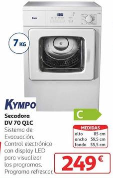Oferta de Kympo Secadora DV 70 Q1C por 249€ en Alcampo