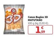 Oferta de Matutano - Conos Bugles 3d por 1,59€ en Alcampo