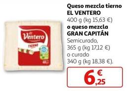 Oferta de El Ventero - Queso Mezcla Tierno por 6,25€ en Alcampo