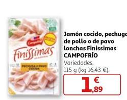 Oferta de Campofrío - Finissimas Jamón Cocido por 1,89€ en Alcampo