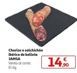 Oferta de Jamsa - Chorizo O Salchichón Ibérico De Bellota  por 14,9€ en Alcampo