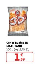 Oferta de Matutano - Conos Bugles 3D por 1,59€ en Alcampo
